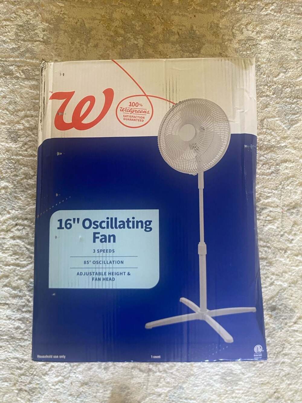 Walgreens 16" Oscillating Fan White